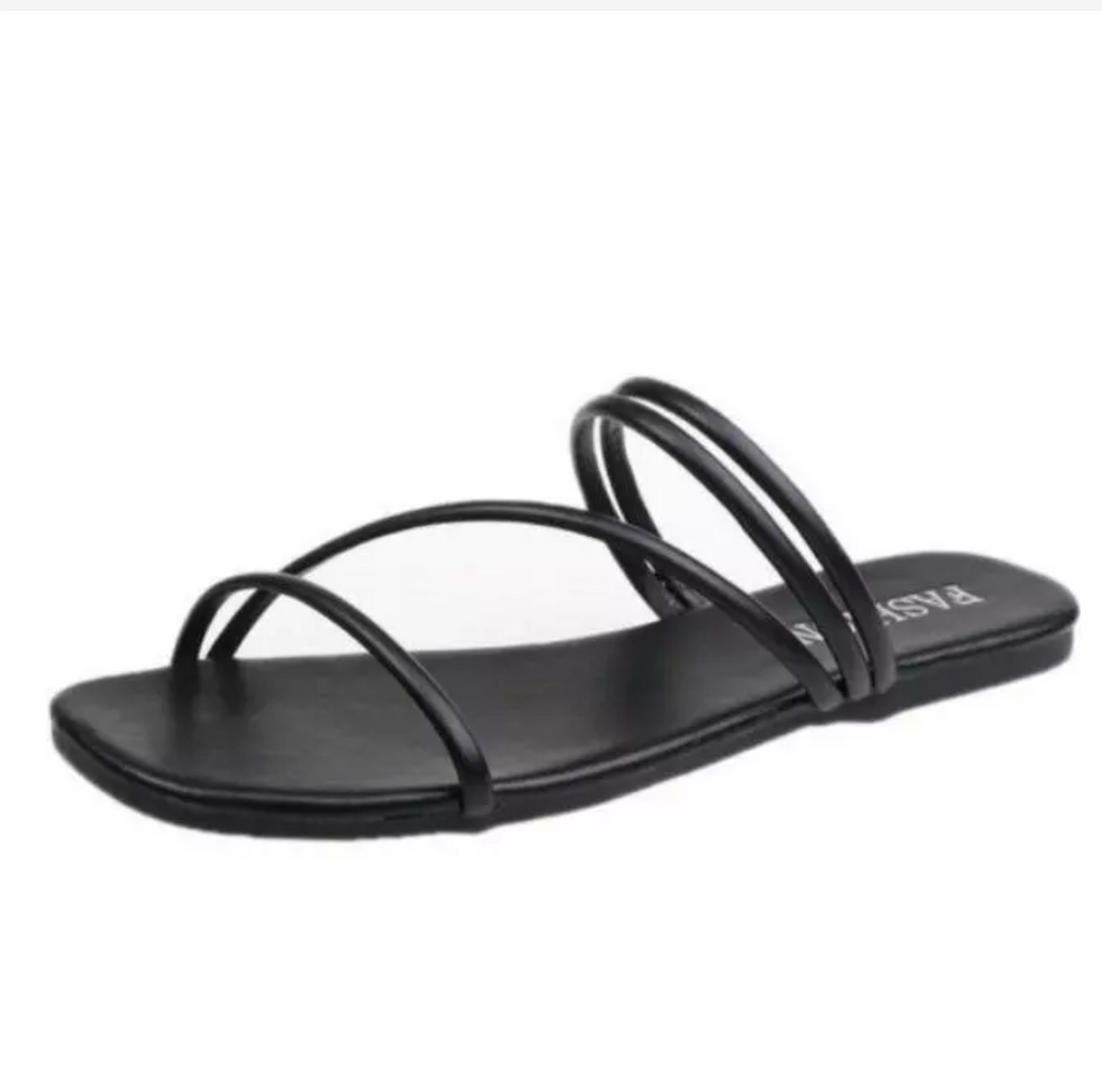 Korean Style Strap Slides  Minimal Everyday Comfort