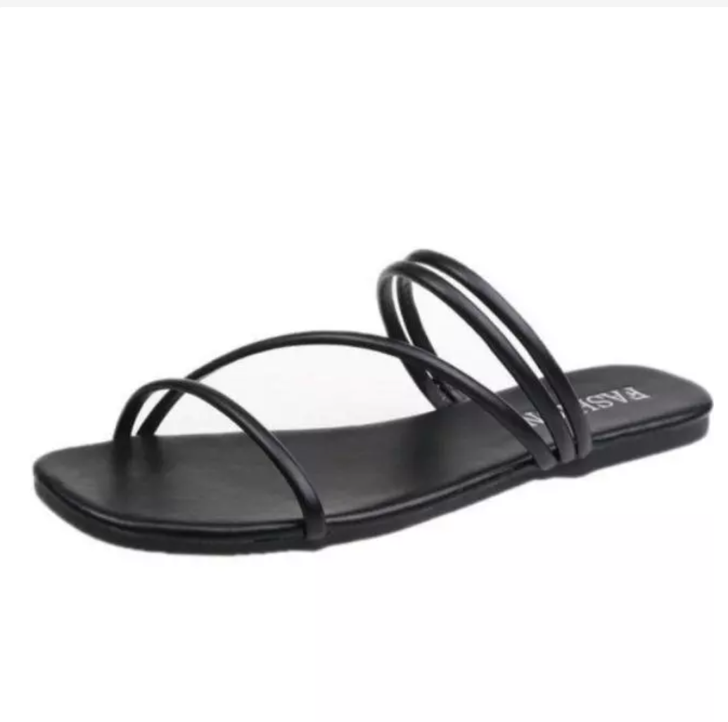 Korean Style Strap Slides  Minimal Everyday Comfort
