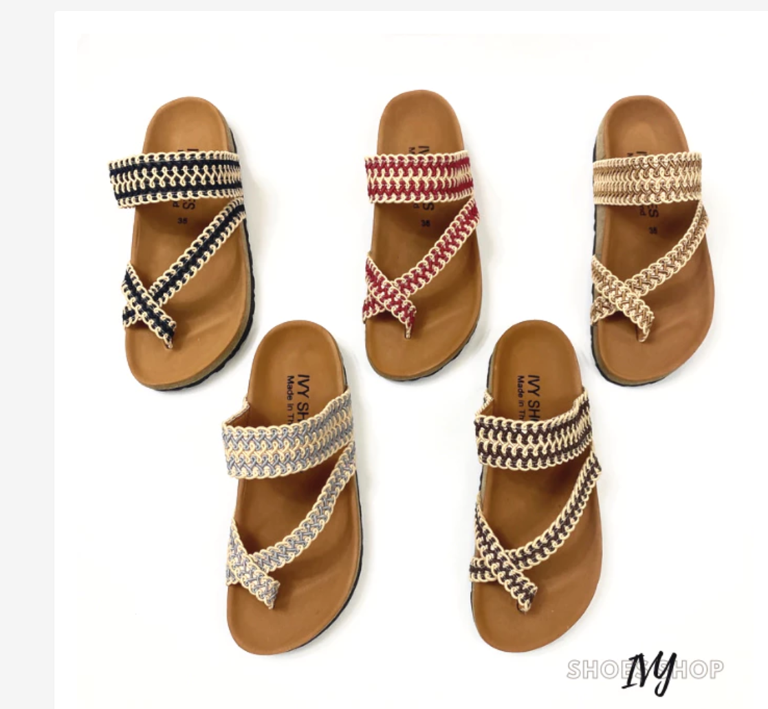 Women’s Braided Vintage Sandals  Elegant Everyday Comfort
