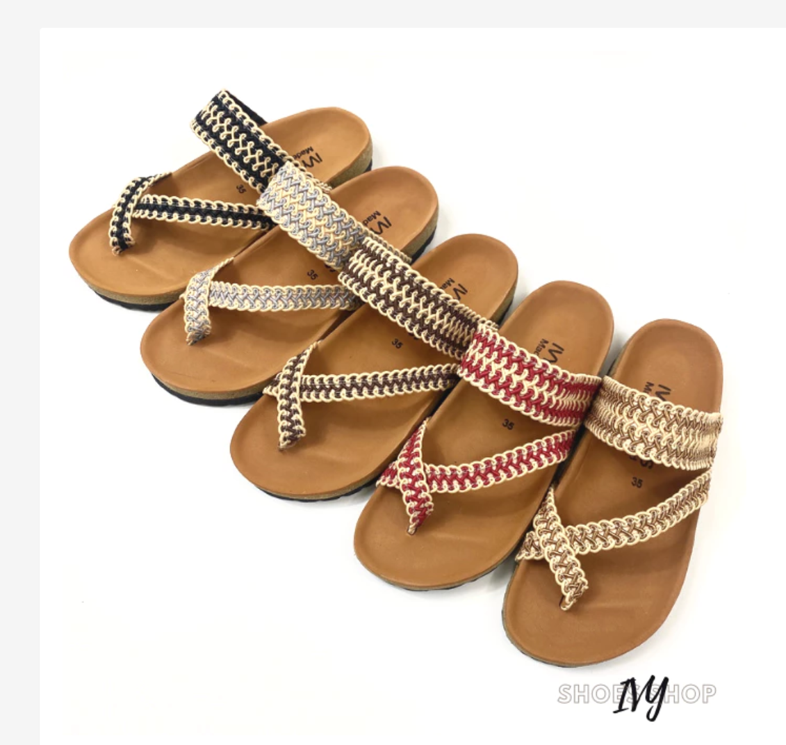 Women’s Braided Vintage Sandals  Elegant Everyday Comfort