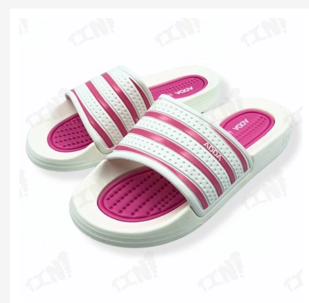 ADDA Stripe Slides  Sporty Everyday Comfort