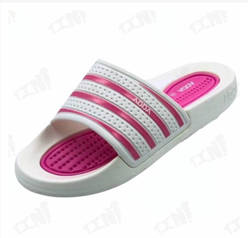 ADDA Stripe Slides  Sporty Everyday Comfort