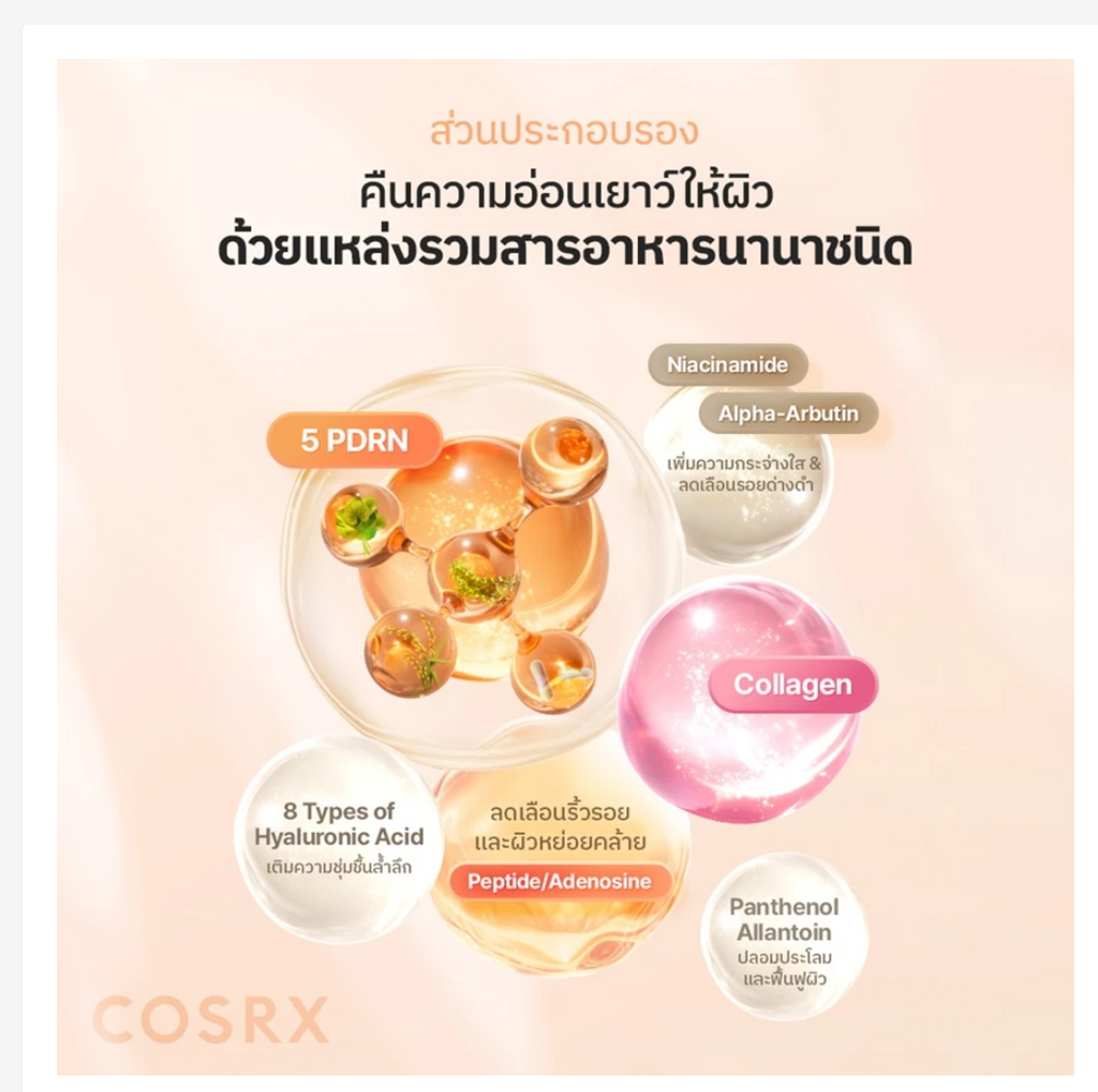 COSRX PDRN Collagen Serum Korean Skincare Anti Aging Glow Repair