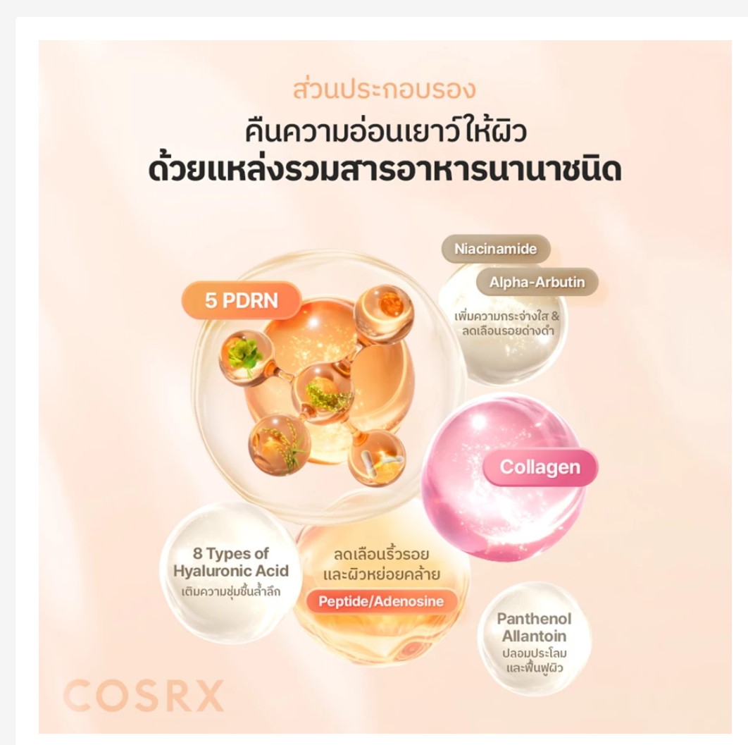 COSRX PDRN Collagen Serum Korean Skincare Anti Aging Glow Repair