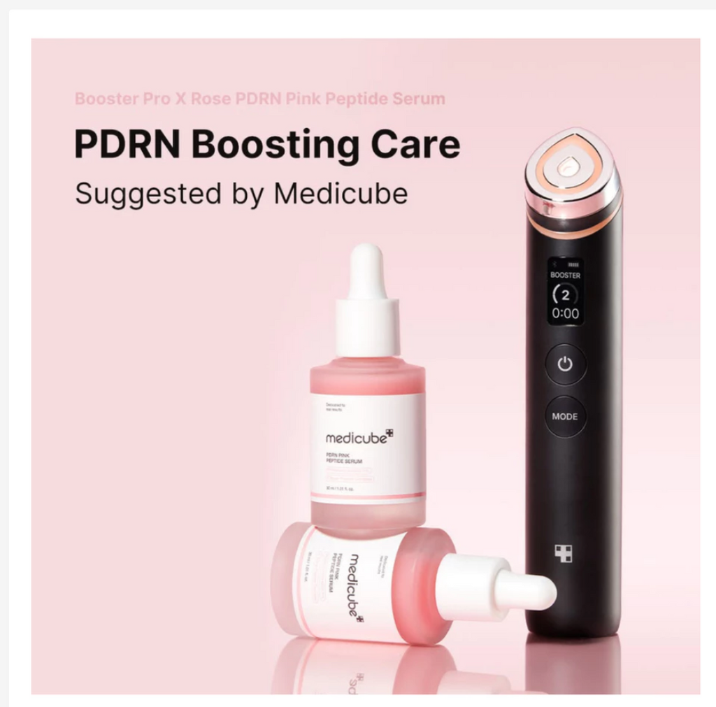 Medicube PDRN Pink Peptide Serum Korean Glass Skin Firming Glow