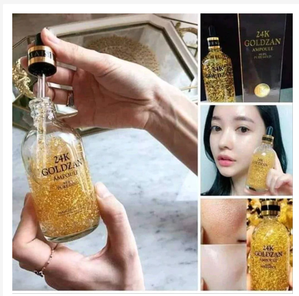 Goldzan 24K Gold Serum Hydrating Glow Radiant Skin Luxury Care
