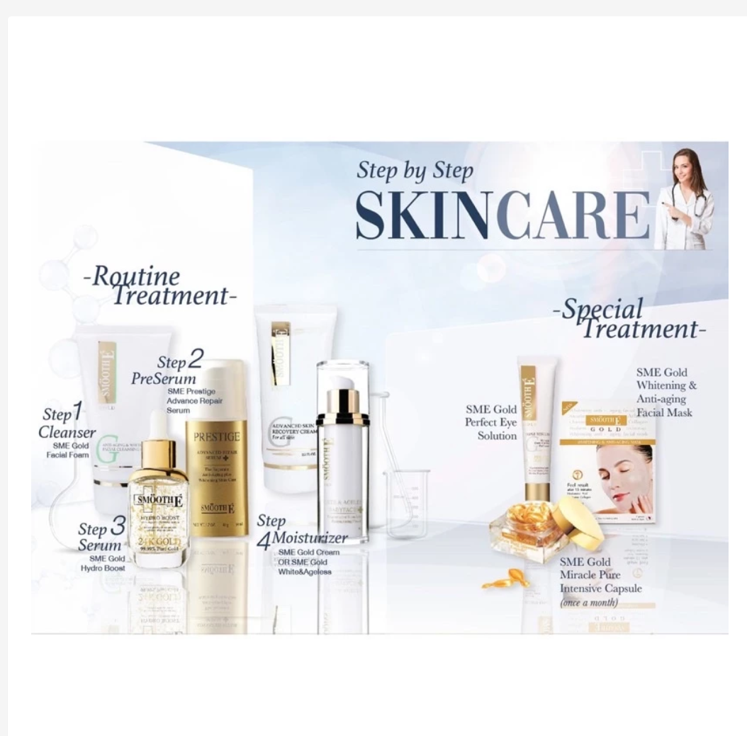 Smooth E 24K Gold Serum Hydro Boost Mini Hydrating Glow Skin
