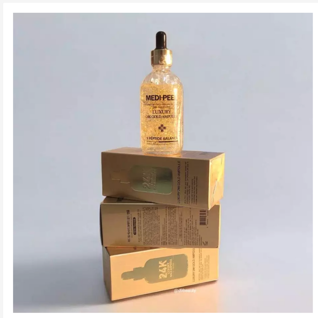 Medi-Peel 24K Gold Ampoule Serum Korean Luxury Firming Glow Skin