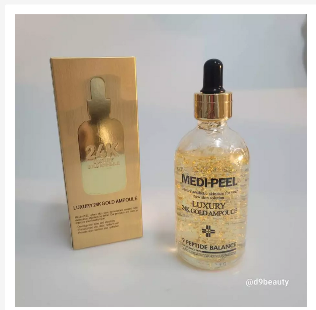 Medi-Peel 24K Gold Ampoule Serum Korean Luxury Firming Glow Skin