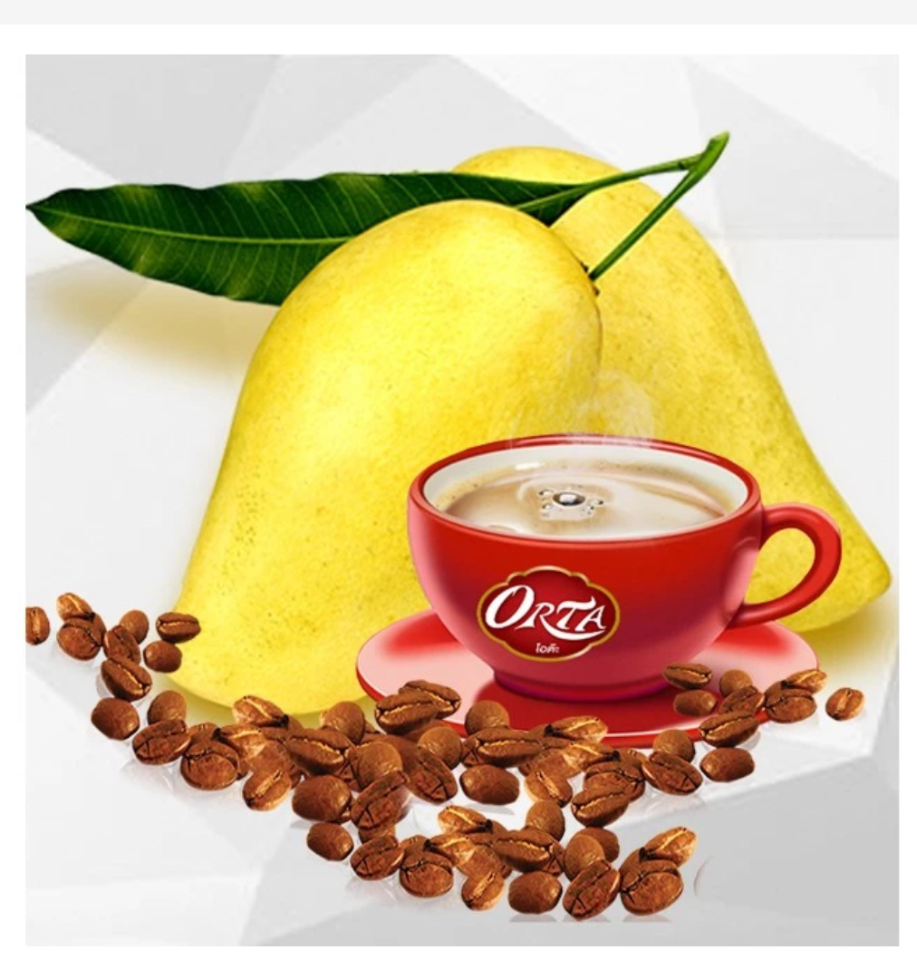 Mango Coffee Instant Mix Arabica Tropical Flavor 8 Sachets