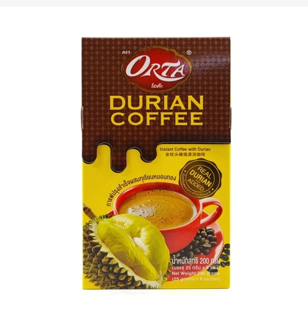 Durian Coffee Instant Mix Arabica Exotic Flavor 8 Sachets