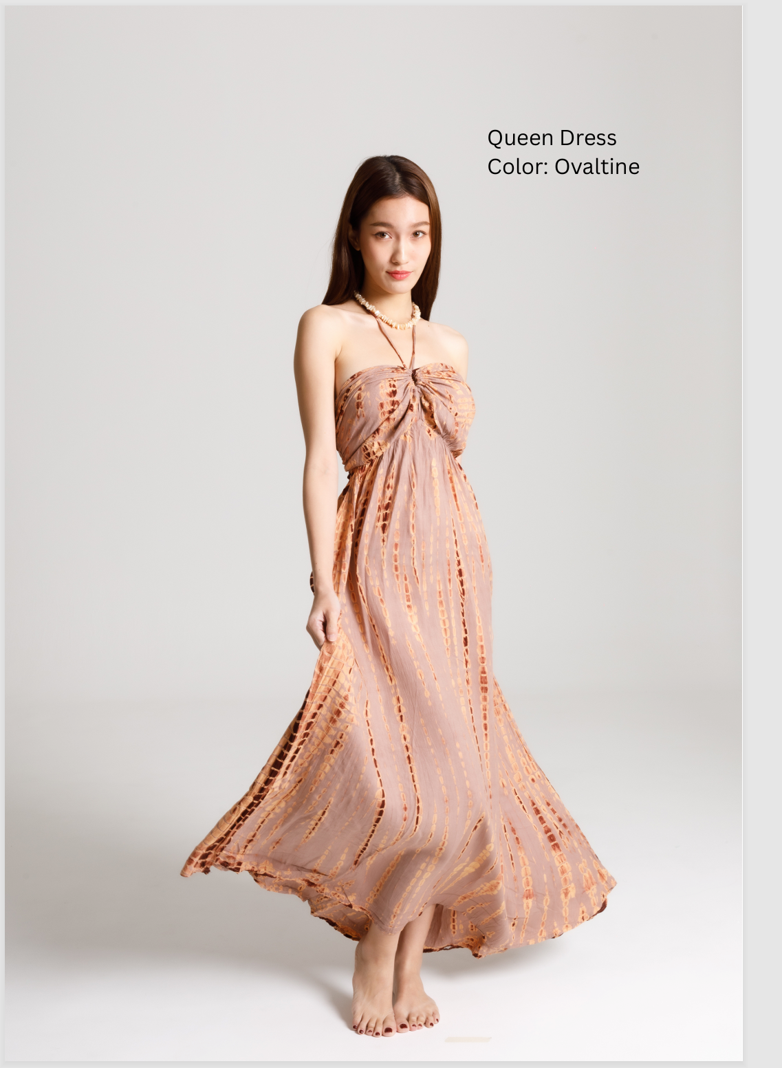 QUEEN Flow Dress Open Back Tropical Summer Dress