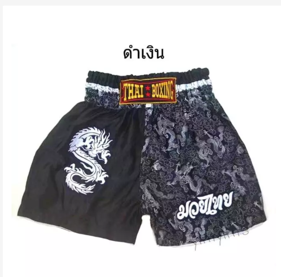 Dragon Embroidered Muay Thai Shorts