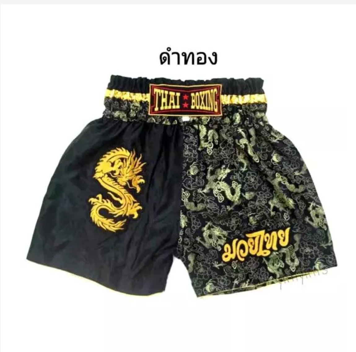 Dragon Embroidered Muay Thai Shorts