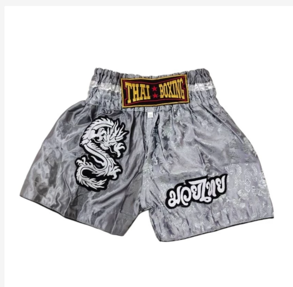 Dragon Embroidered Muay Thai Shorts