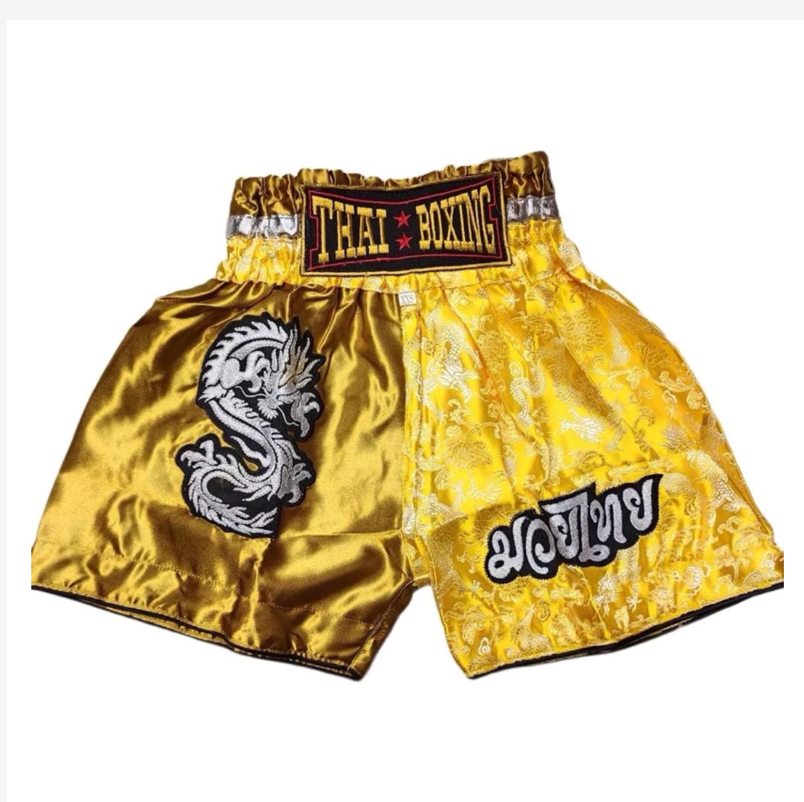 Dragon Embroidered Muay Thai Shorts