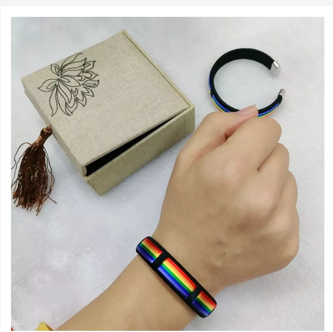 Pride Rainbow Bracelets, LGBTQ+ Wristbands & Adjustable Bracelets