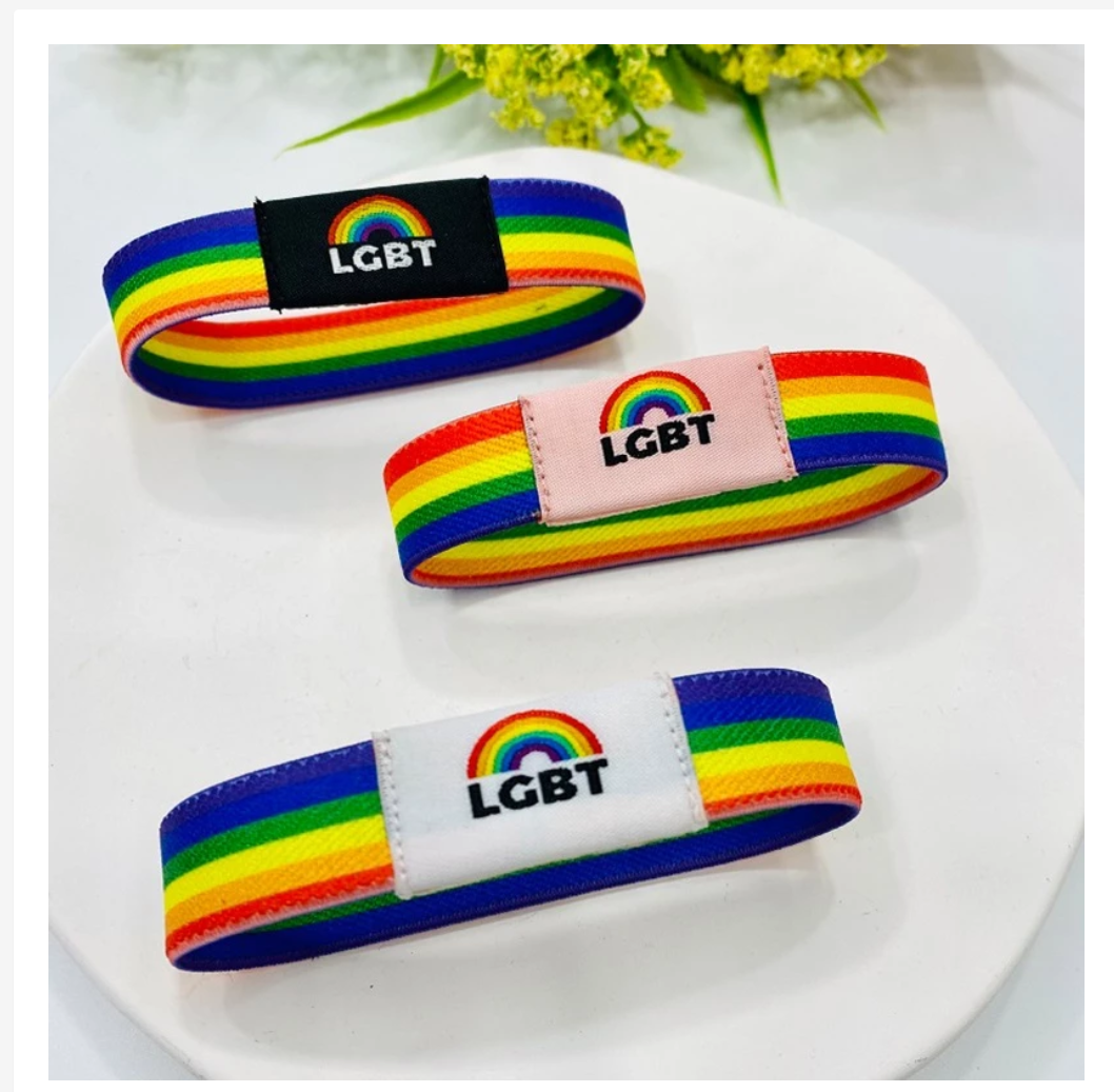 Pride Rainbow Bracelets, LGBTQ+ Wristbands & Adjustable Bracelets