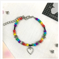 Handmade Pride Rainbow Beaded Bracelet