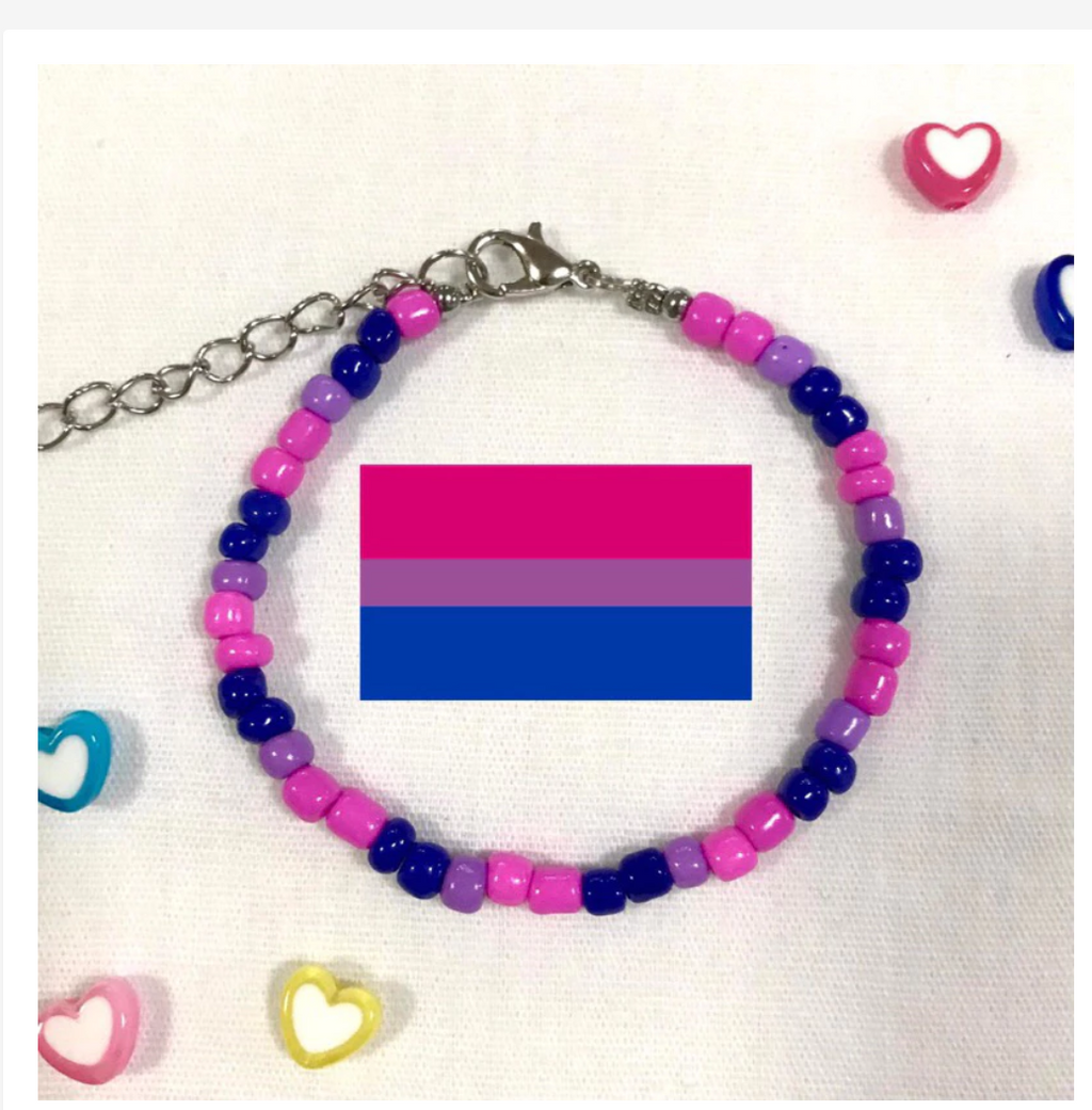 Handmade Pride Rainbow Beaded Bracelet