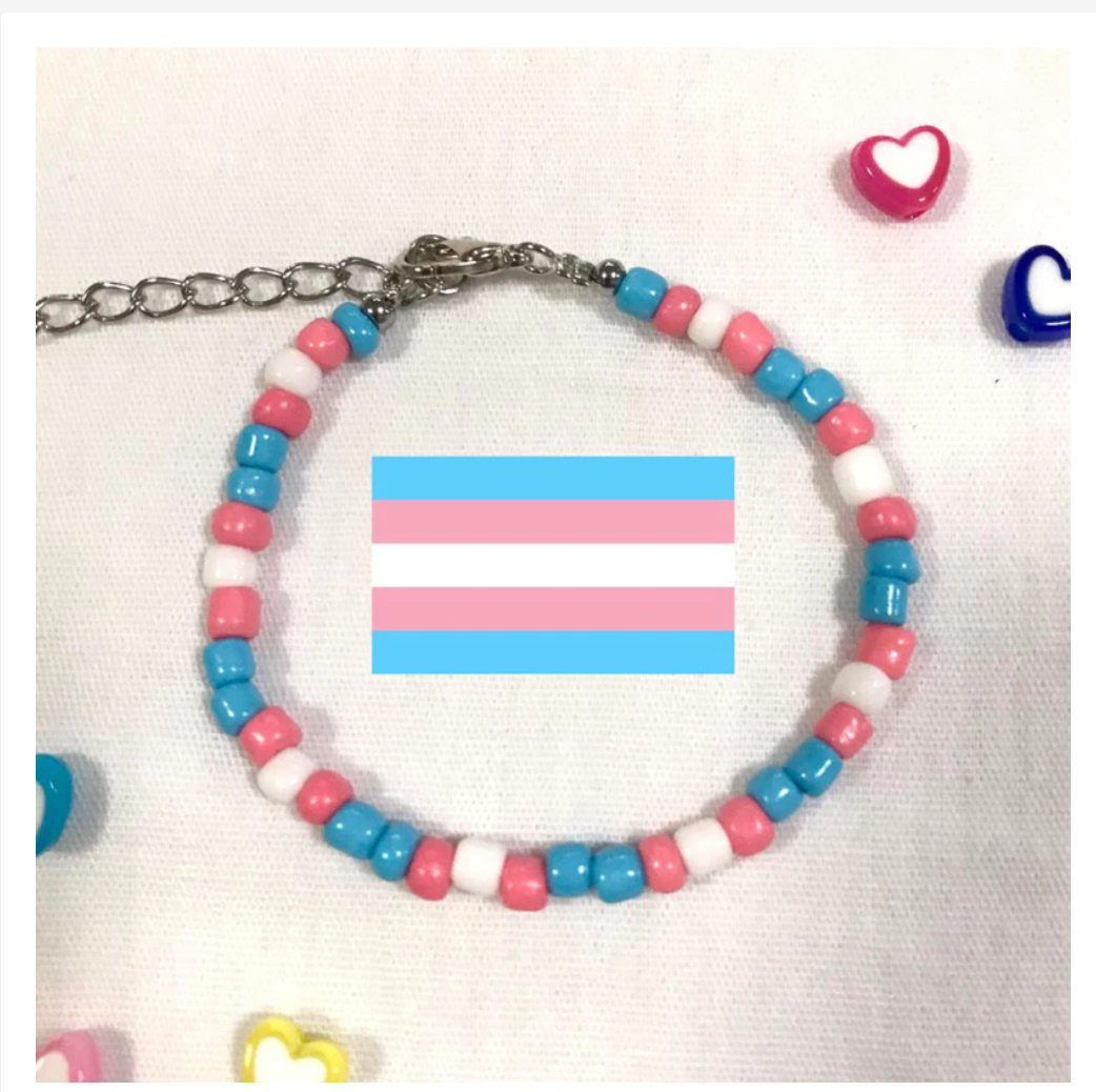 Handmade Pride Rainbow Beaded Bracelet