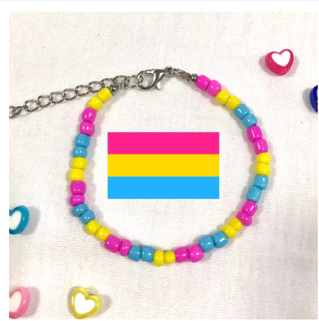 Handmade Pride Rainbow Beaded Bracelet