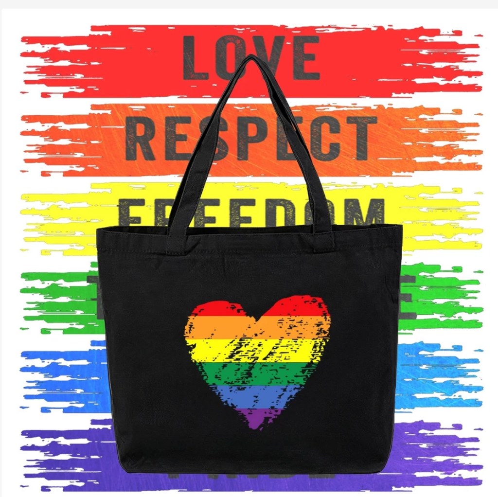 Thailand Pride Rainbow Tote Bag, Lightweight Canvas Shoulder Bag