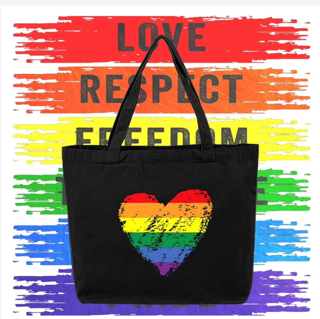 Thailand Pride Rainbow Tote Bag, Lightweight Canvas Shoulder Bag