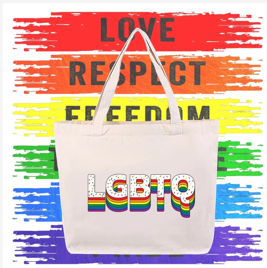 Thailand Pride Rainbow Tote Bag, Lightweight Canvas Shoulder Bag