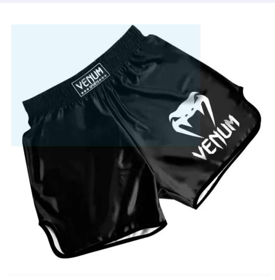 Muay Thai Boxing Shorts, Quick-Dry Training Shorts for MMA and Combat Sports