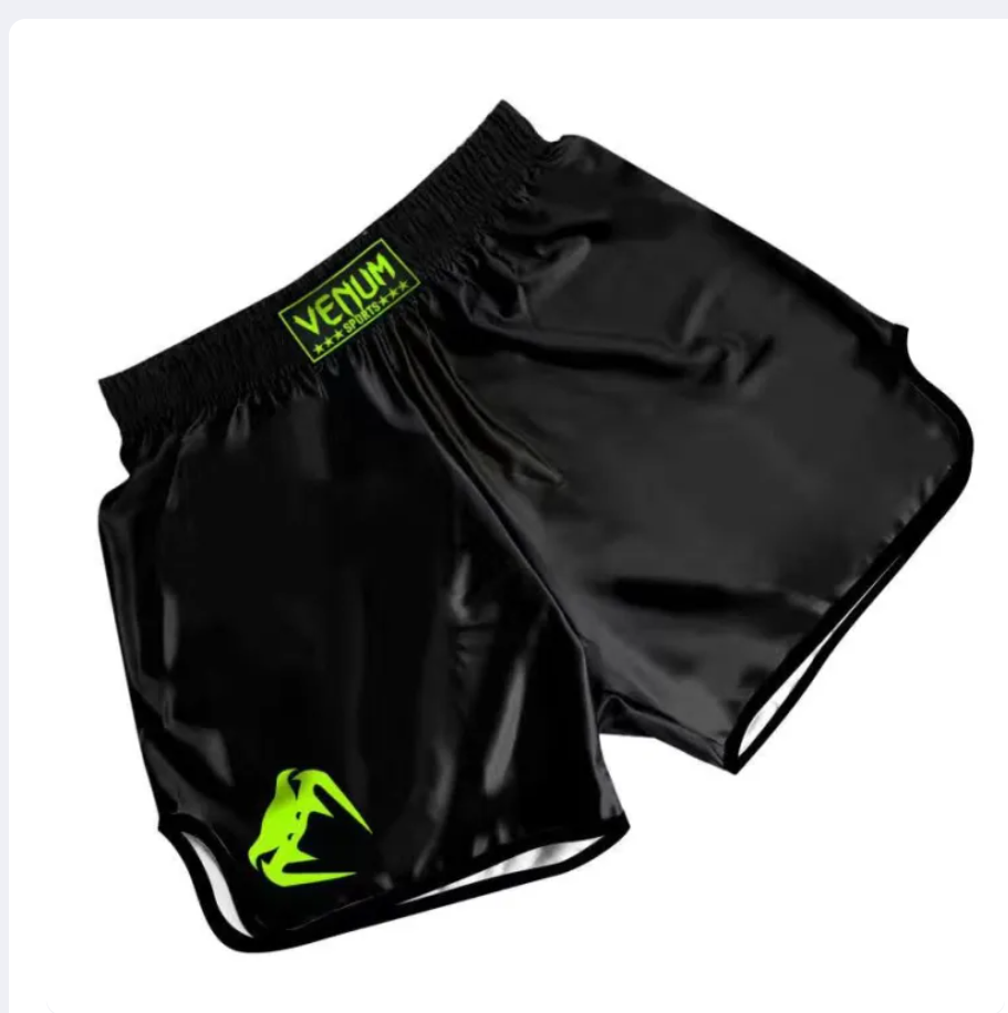 Muay Thai Boxing Shorts, Quick-Dry Training Shorts for MMA and Combat Sports
