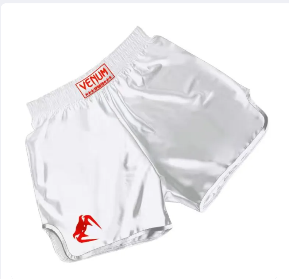 Muay Thai Boxing Shorts, Quick-Dry Training Shorts for MMA and Combat Sports