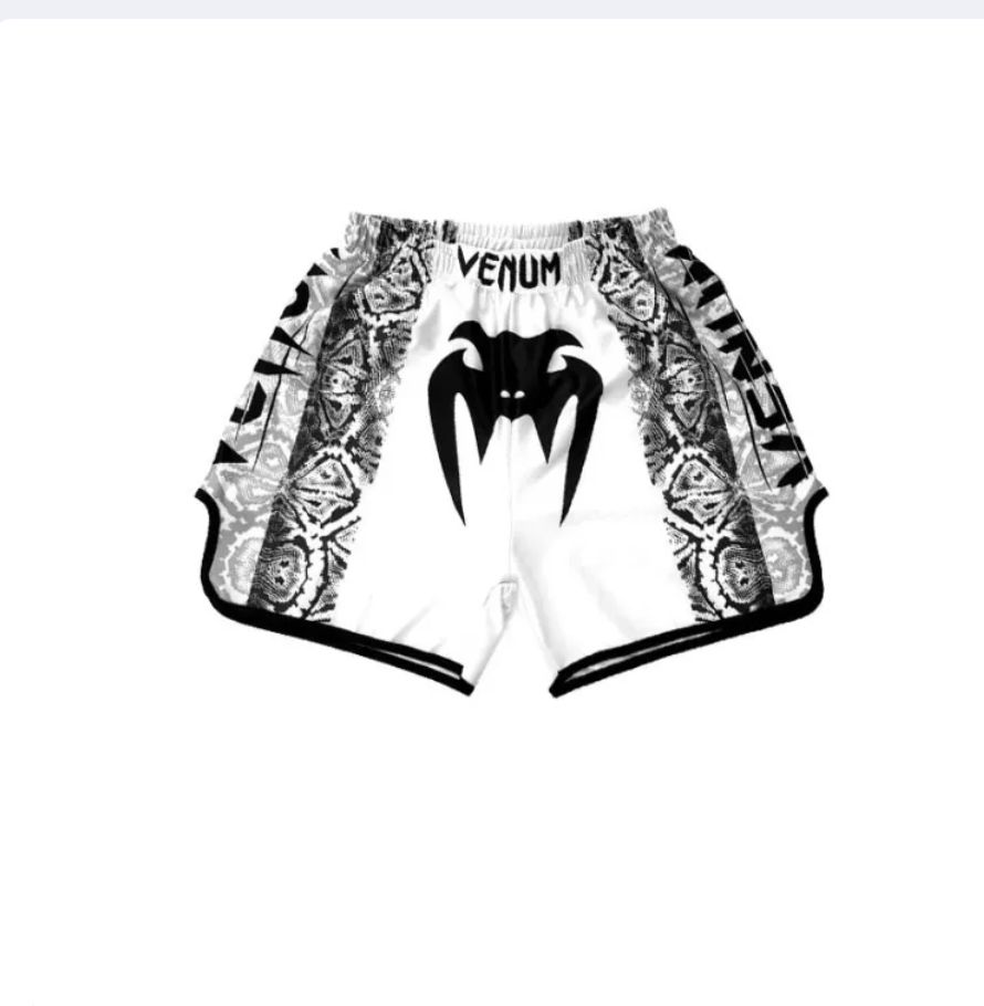 Printed Muay Thai Fighting Shorts, Quick-Dry Combat Sports Training Shorts