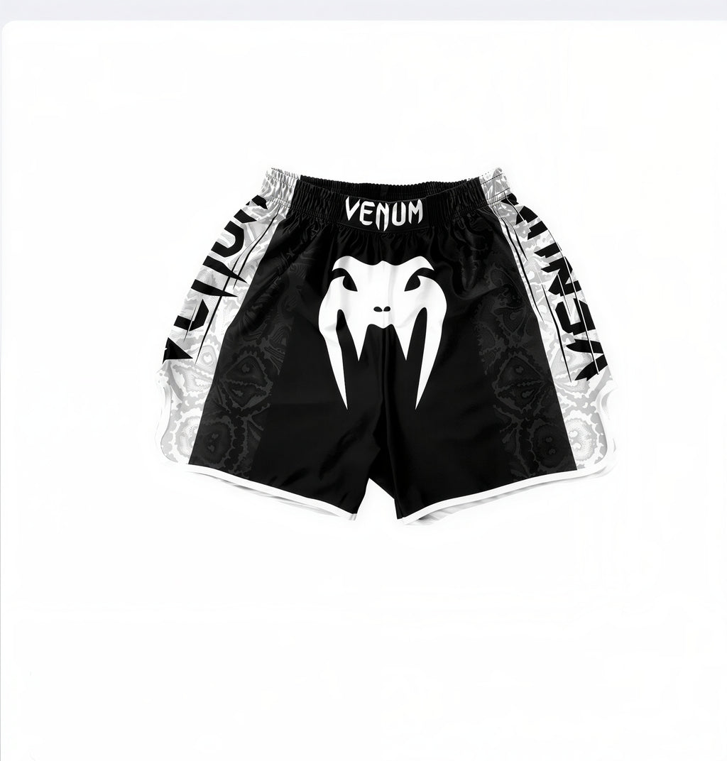 Printed Muay Thai Fighting Shorts, Quick-Dry Combat Sports Training Shorts