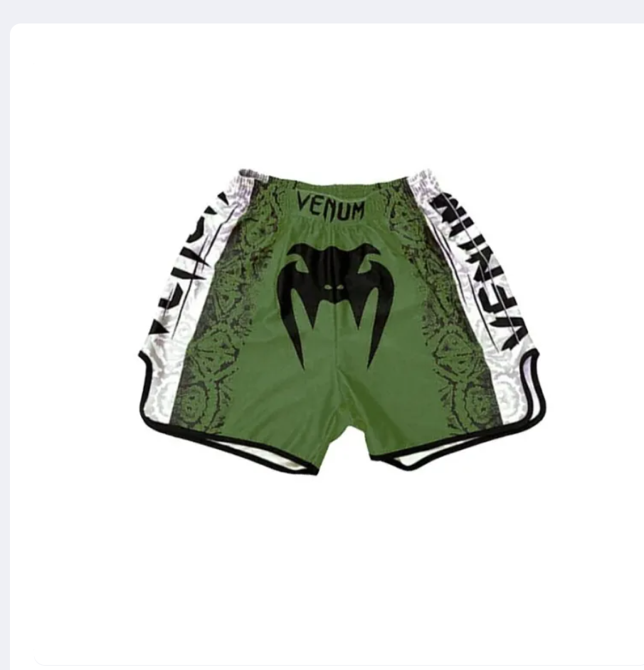 Printed Muay Thai Fighting Shorts, Quick-Dry Combat Sports Training Shorts
