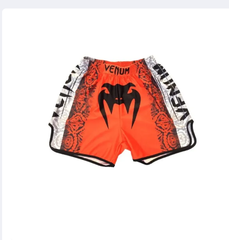 Printed Muay Thai Fighting Shorts, Quick-Dry Combat Sports Training Shorts