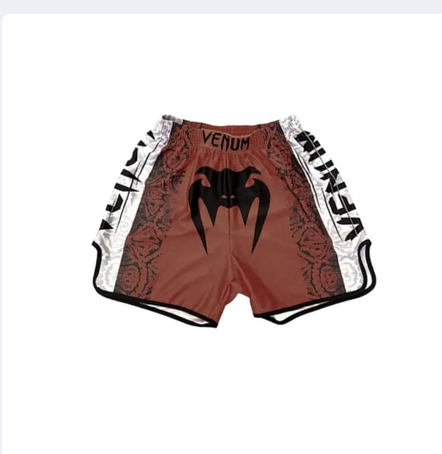 Printed Muay Thai Fighting Shorts, Quick-Dry Combat Sports Training Shorts