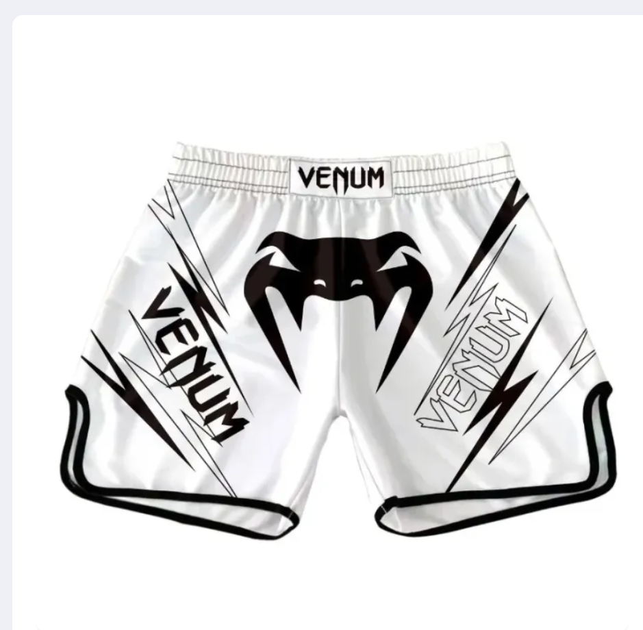 MMA Muay Thai Boxing Shorts, Quick-Dry Lycra Training Shorts
