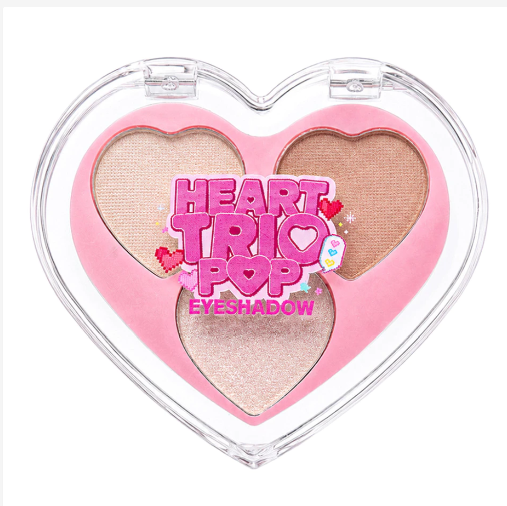 MELLME Heart Trio Pop Eyeshadow – 3-in-1 Heart Palette