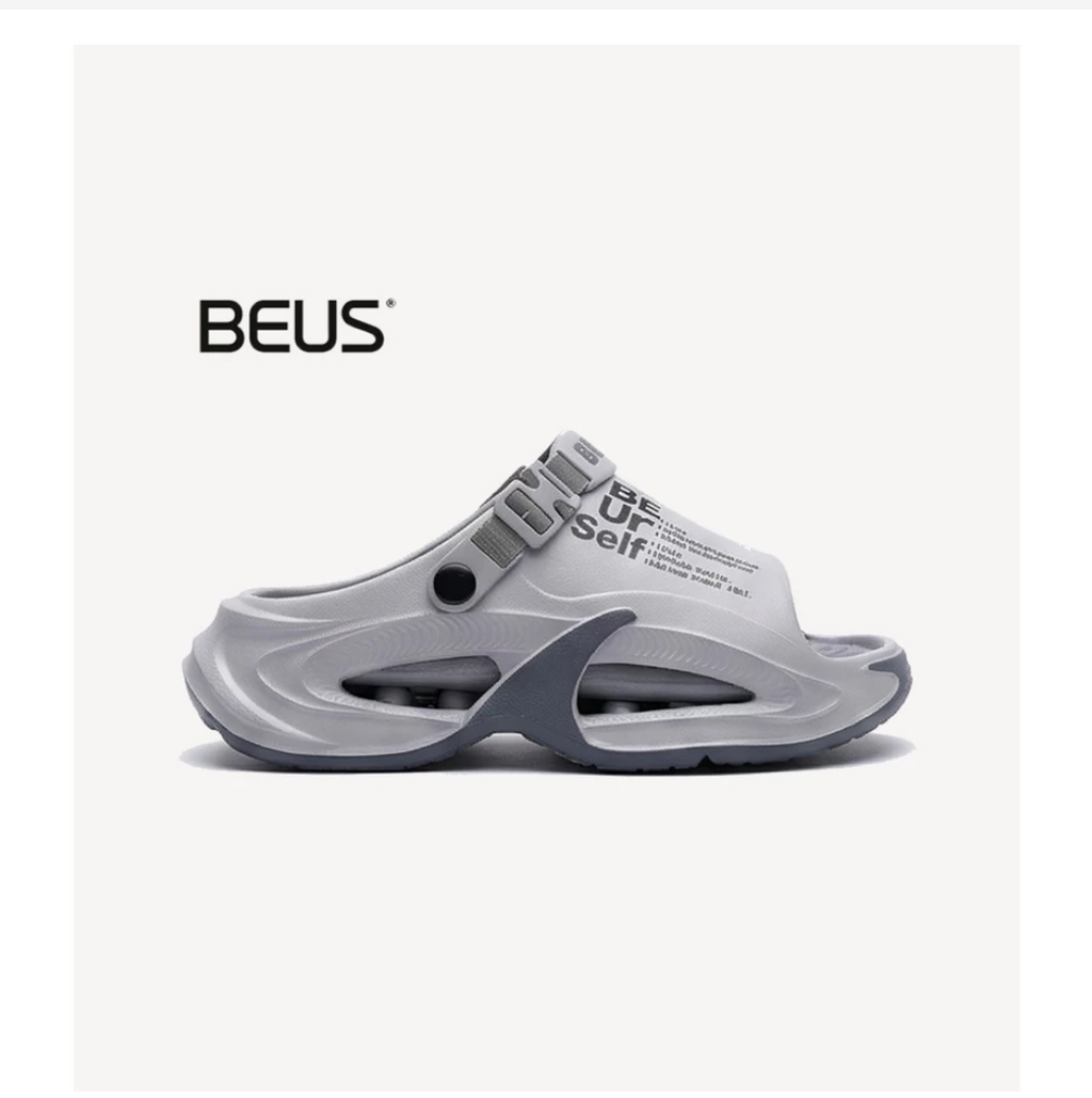 BEUS Men’s Height Boosting EVA Slides – 5cm Thick Sole Sandals