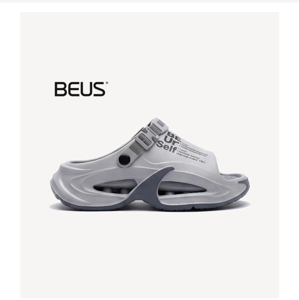 BEUS Men’s Height Boosting EVA Slides – 5cm Thick Sole Sandals