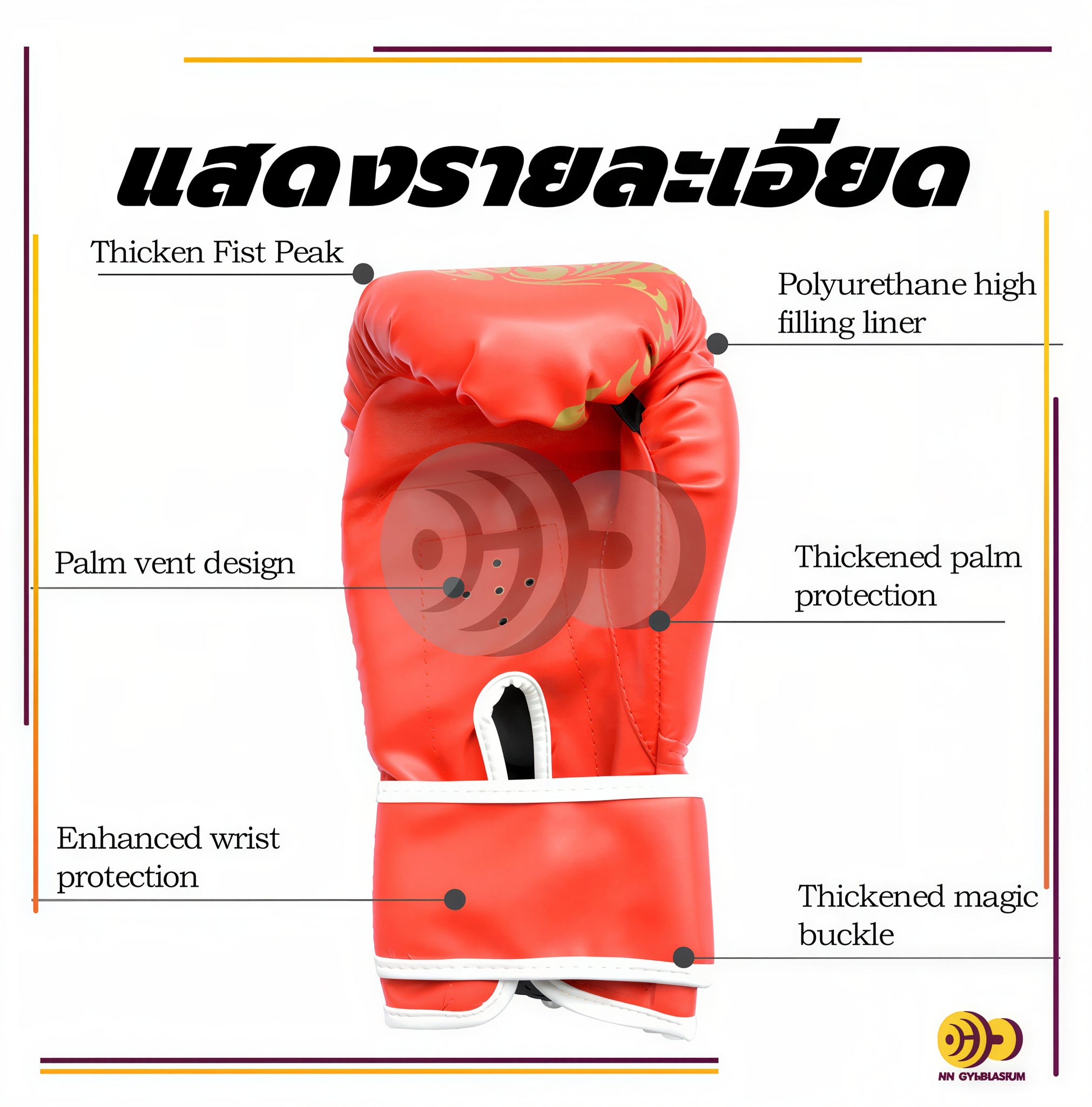 PU Boxing Gloves for Kids & Adults – Muay Thai, Kickboxing & Training Gloves