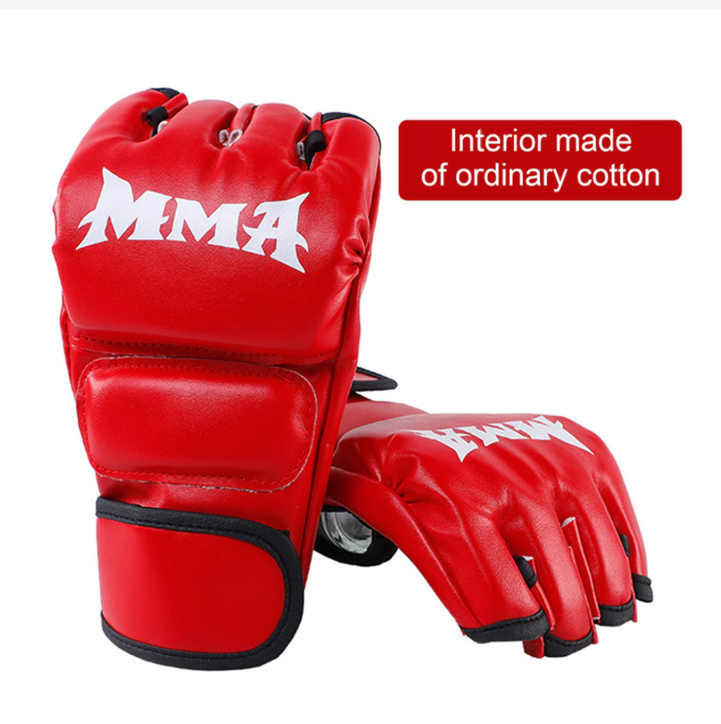 PU Boxing Gloves – Muay Thai, MMA & Kickboxing Training Gloves