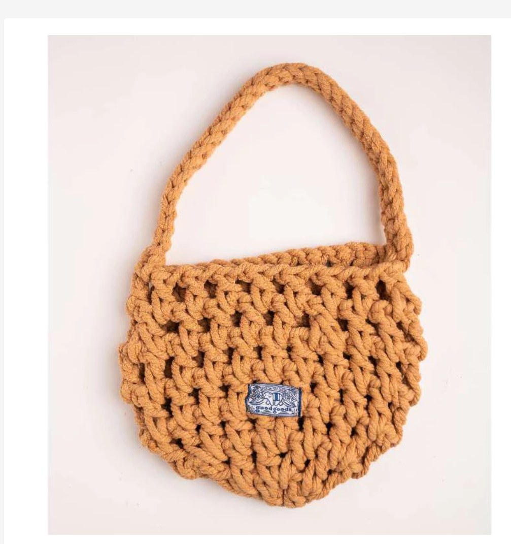 Good Goods Handmade Macramé Mini Shoulder Bag – Choose Your Color