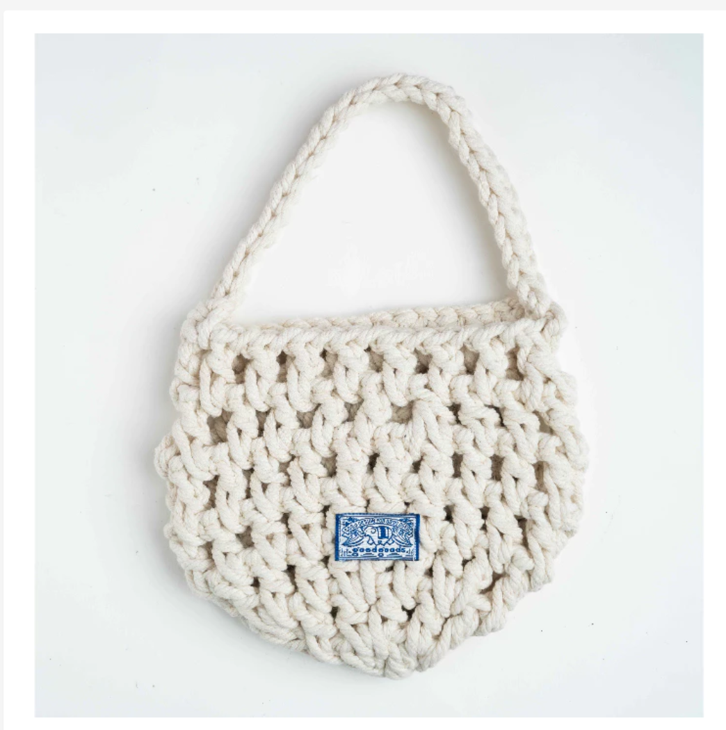 Good Goods Handmade Macramé Mini Shoulder Bag – Choose Your Color