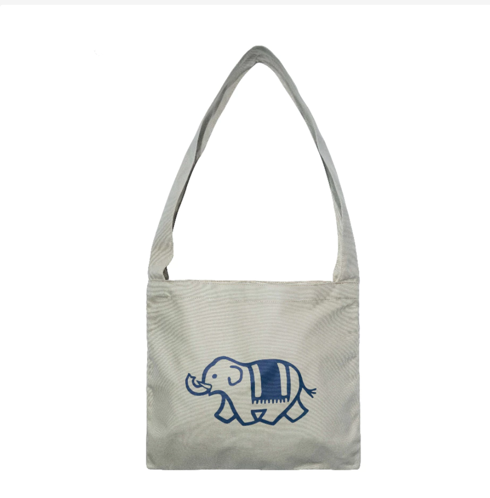 Good Goods Thai Elephant Print Shoulder Tote Bag – Choose Your Color