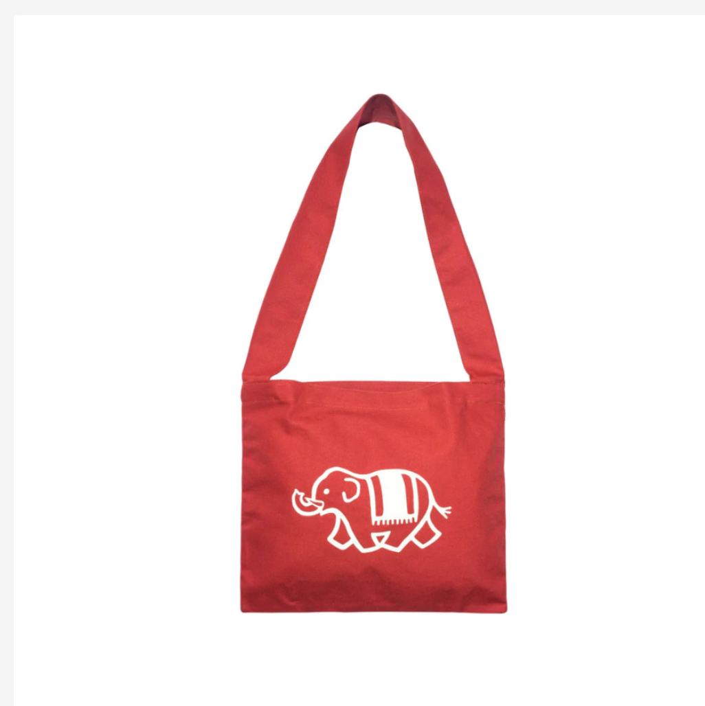 Good Goods Thai Elephant Print Shoulder Tote Bag – Choose Your Color