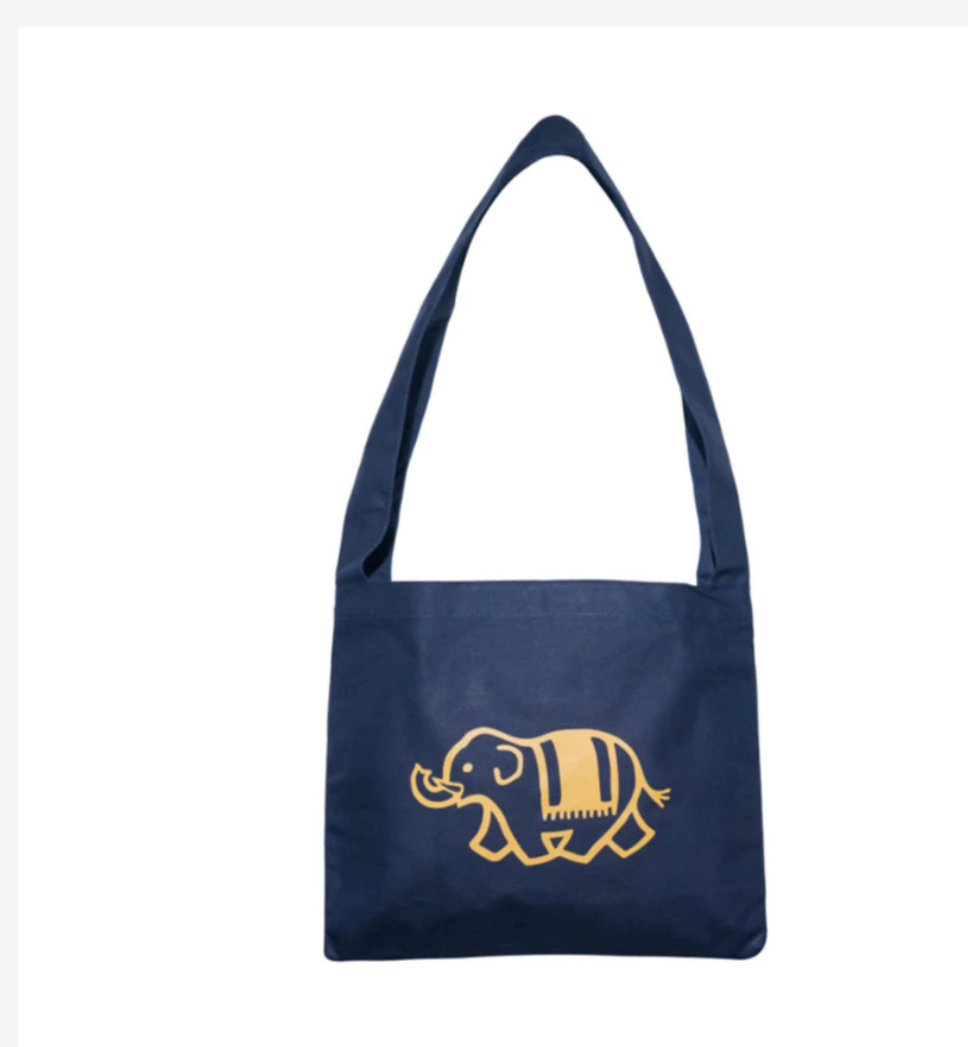 Good Goods Thai Elephant Print Shoulder Tote Bag – Choose Your Color