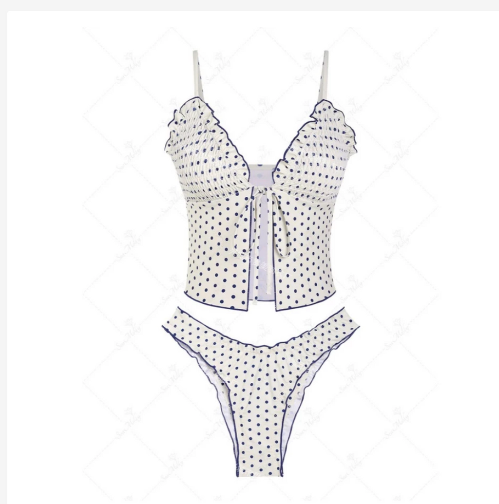 Victoria’s Sunshine Women’s Tie-Front Two-Piece Bikini Set – 11 Colors