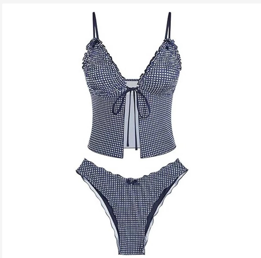 Victoria’s Sunshine Women’s Tie-Front Two-Piece Bikini Set – 11 Colors